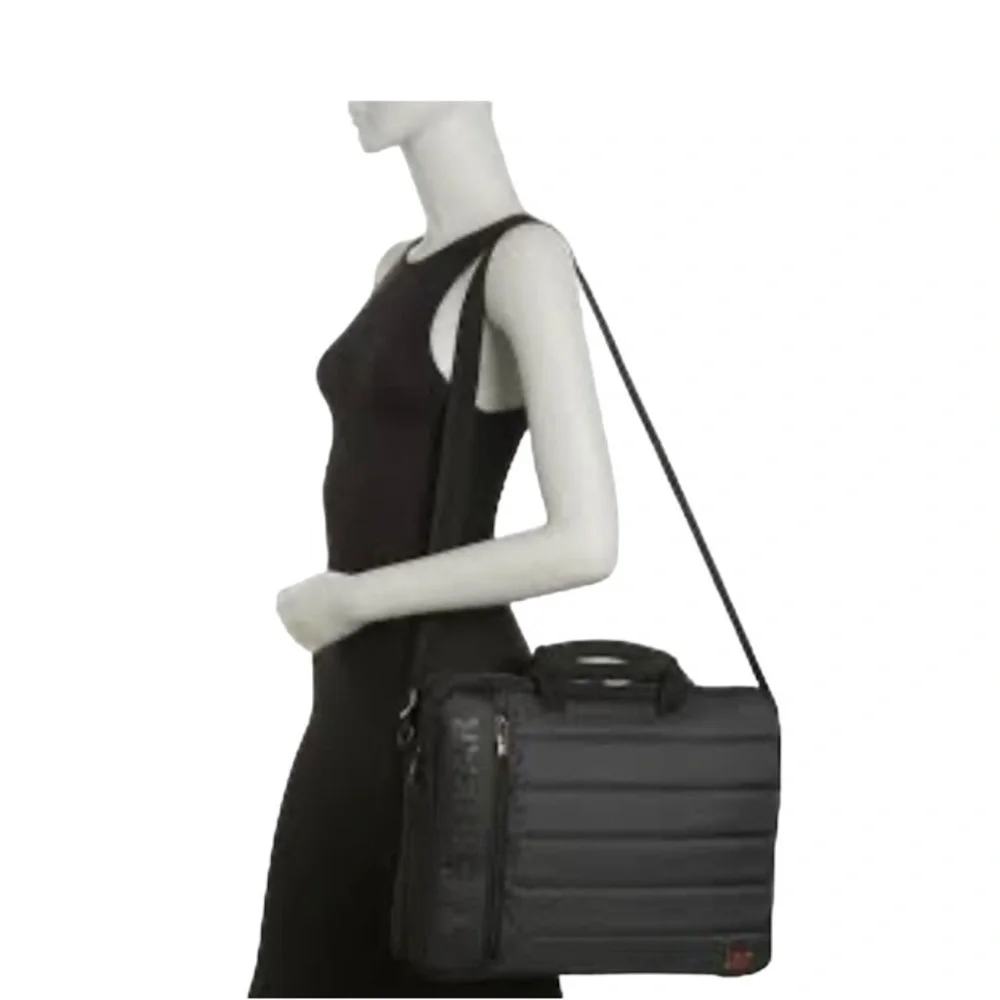 SwissGear Anthem Slimcase - Laptop carrying case - 17-inch - gray, black